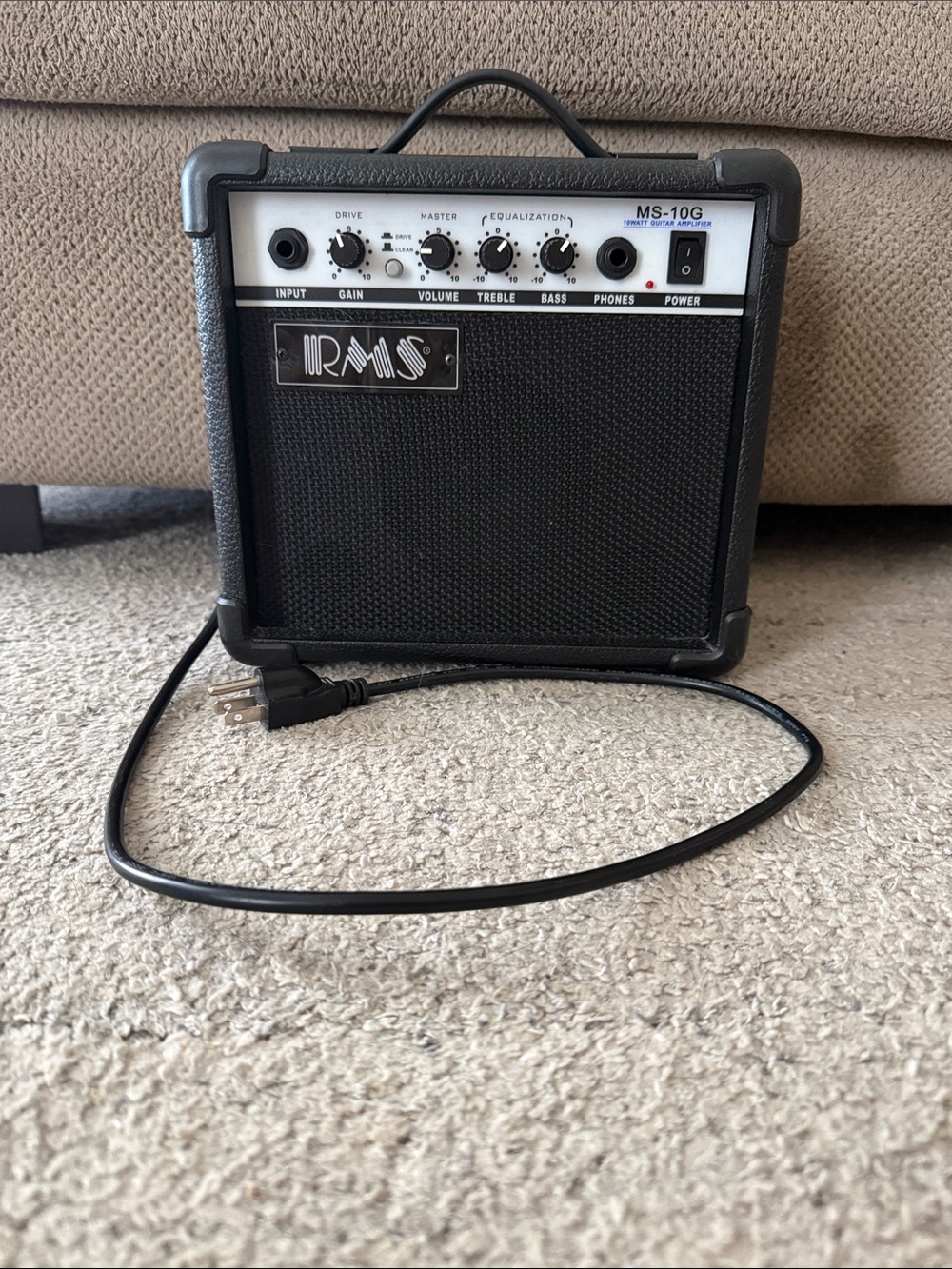 MS-10G Black Portable Guitar Amplifier